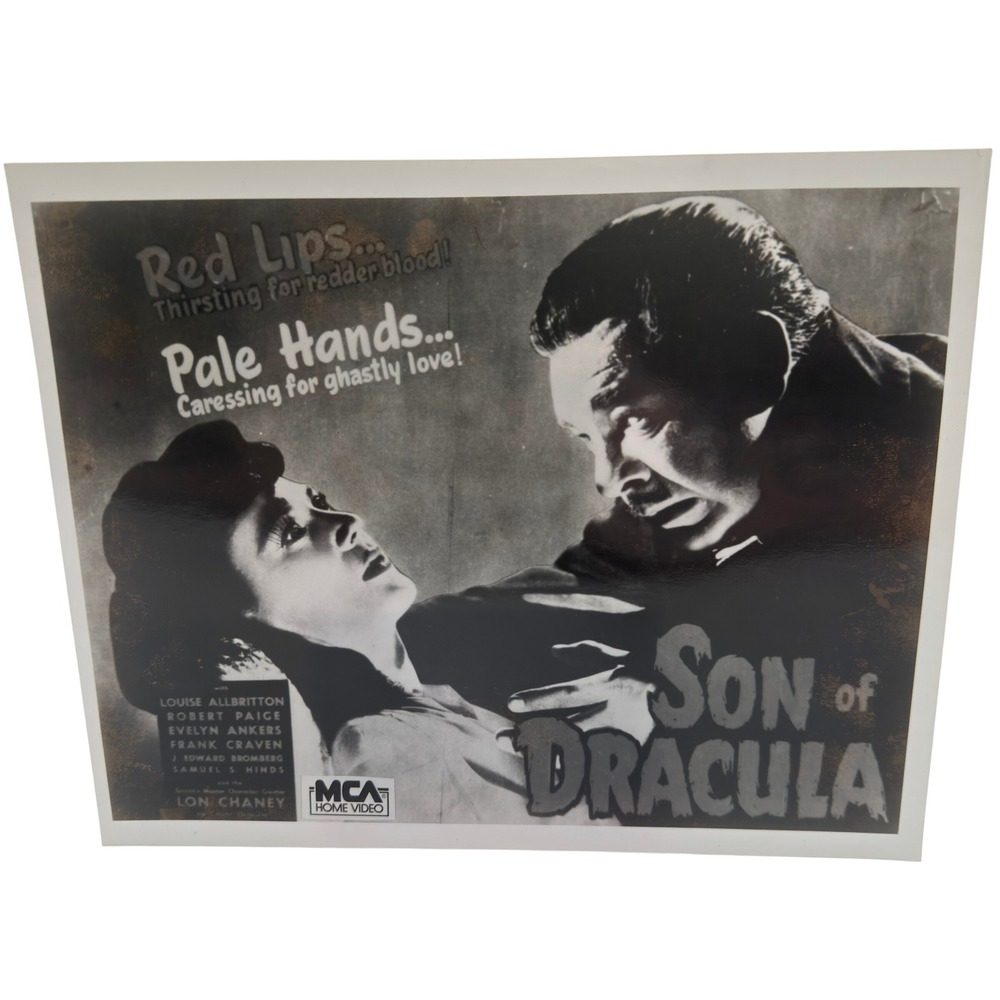 Son of Dracula MCA Home Video Promotional Movie Still Photo 8x10 Lon Chaney B&W